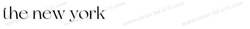 the new york字体转换